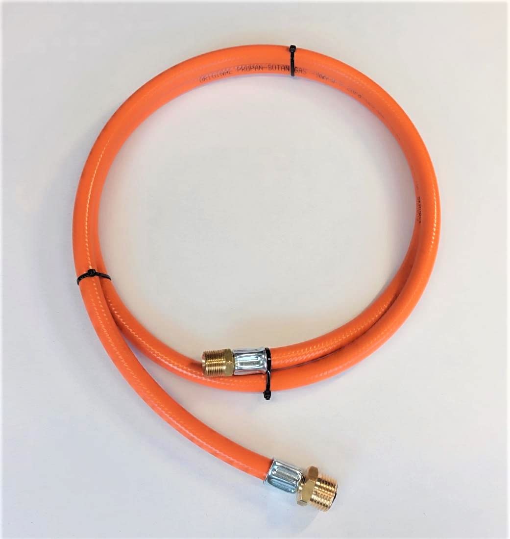 Propan Butan Gasschlauch 300cm (3m) | 20 bar | Ø9mm | 21.8" - 1/4" Zoll LKS Anschluß mit Schnellkupplung | bis -30°C | Propangasschlauch | Gas Hose für Camping, Gasgrillgeräte…
