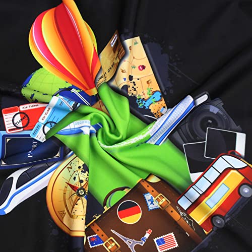 Image of Explore Land Travel Luggage Cover Suitcase Protector Fits 18-32 Inch Luggage, Travel, XL