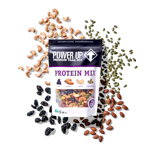 image for Power Up Premium Trail Mix - Protein Packed 14oz, No Added Sugar, Made