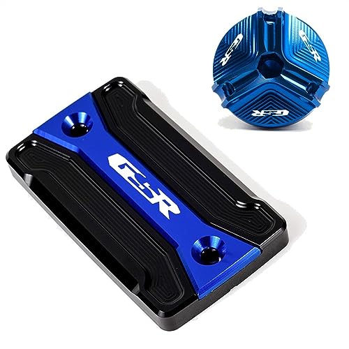 ZeNaha オートバイのドレンプラグエンジンオイルフィラーキャップフロントブレーキフルードリザーバーカバースズキGSR 750 400 600 GSR750 GSR400 GSR600に対応 (Color : A Set-Blue, Size : A)