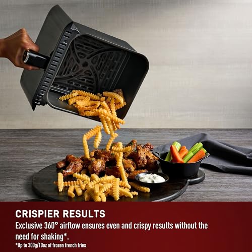 T-fal Infrared Air Fryer, Premium Infra-heat Technology, 7-in-1, 6L/ 6.3 QT, No-Preheating, Visible Window, 7 Cooking Programs with Extra Crispy Finish Program, Faster, Crispier, Juicier, Graphite by T-Fal - Image 5