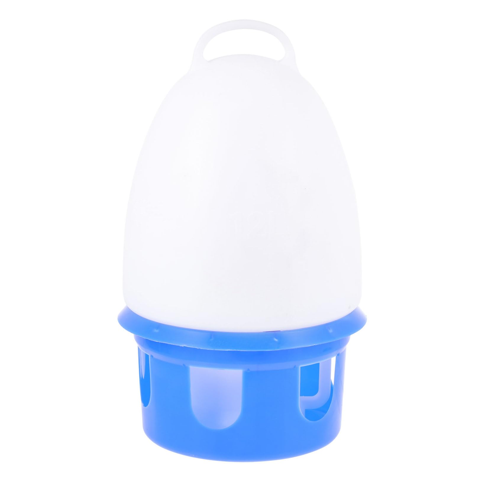 VANZACK Bevitore Autonomo per Uccelli in Pvc Blu, Abbeveratoio Rotondo per Piccioni e Pappagalli, Facile da Pulire, Adatto per Decorazione Domestica