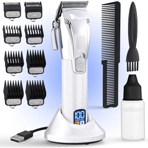 Fagaci Professional Hair Clippers for Barbers with Precise Cutting, Turbo Power Cordless Hair Clippers for Men Professional, Clippers for Hair Cutting, Maquina de Cortar Cabello, Men Hair Clippers Kit Cover