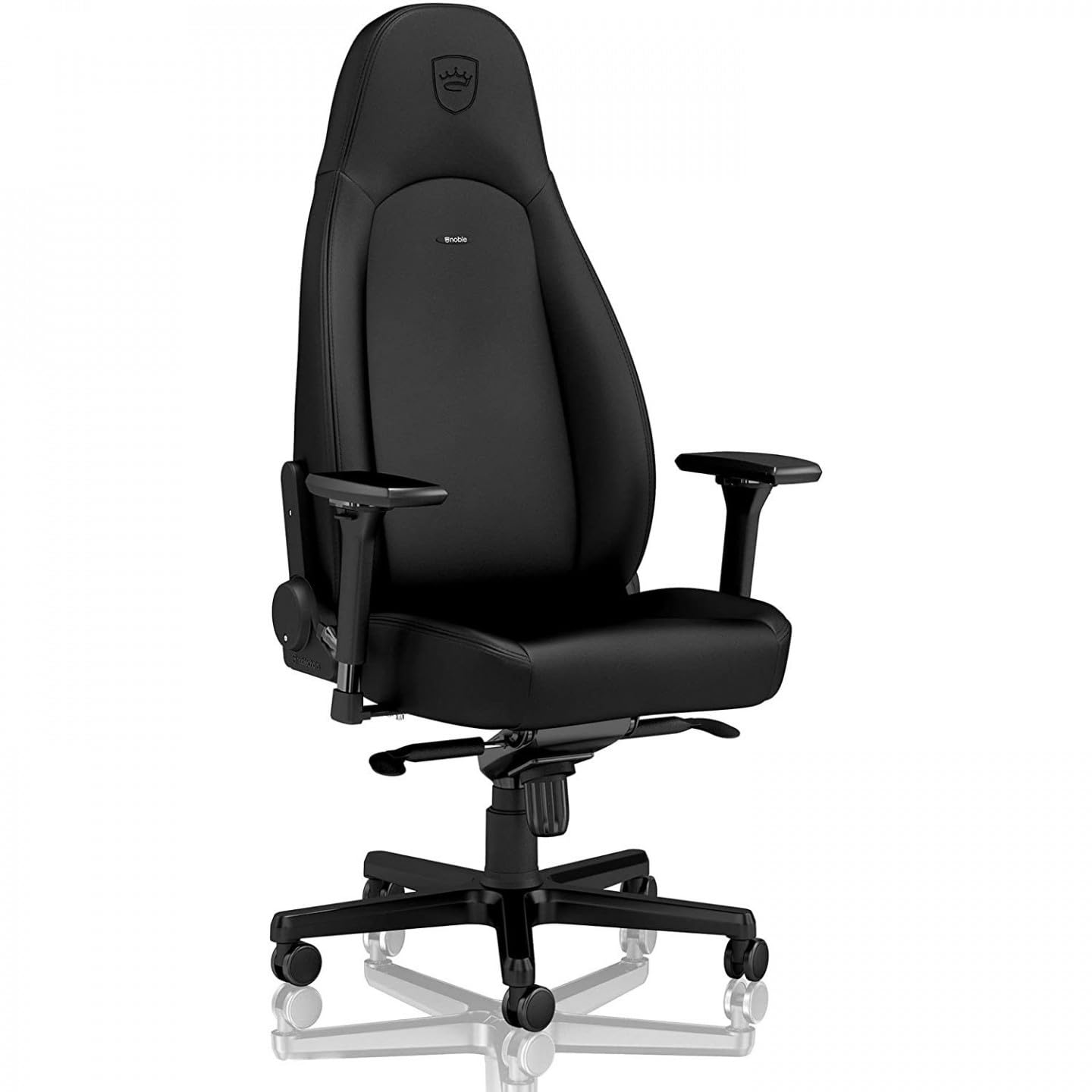 noblechairs Icon Silla de Gaming - Silla de Oficina - Cuero sintético PU - Edición Negra