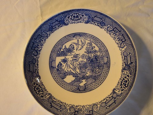 Vintage Antique Blue Willow Plate