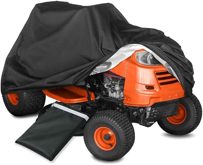 Riding Lawn Mower Cover for Husqvarna YTH24V54 2010–2025, Oxford Lawn Tractor Cover with Drawstring & Storage Bag, Water Dust, Wind for Outdoor Lawn Mower Storage