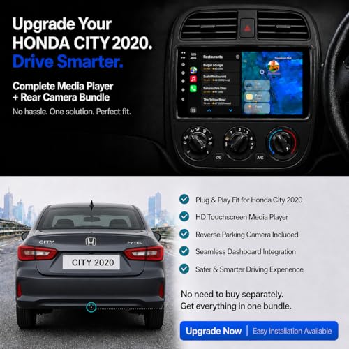 Image of Modorwy Honda City 2020 Original QLED 9 inch Zlink Car Android Stereo | OS 13 | 2GB+32GB | Display Support Wireless Car Play & Android Auto | incl. AHD Rear Camera & Frame Compatible
