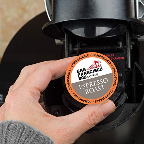 San Francisco Bay Compostable Coffee Pods - Espresso Roast (80 Ct) K Cup Compatible Including Keurig 2.0, Dark Roast #TOP7