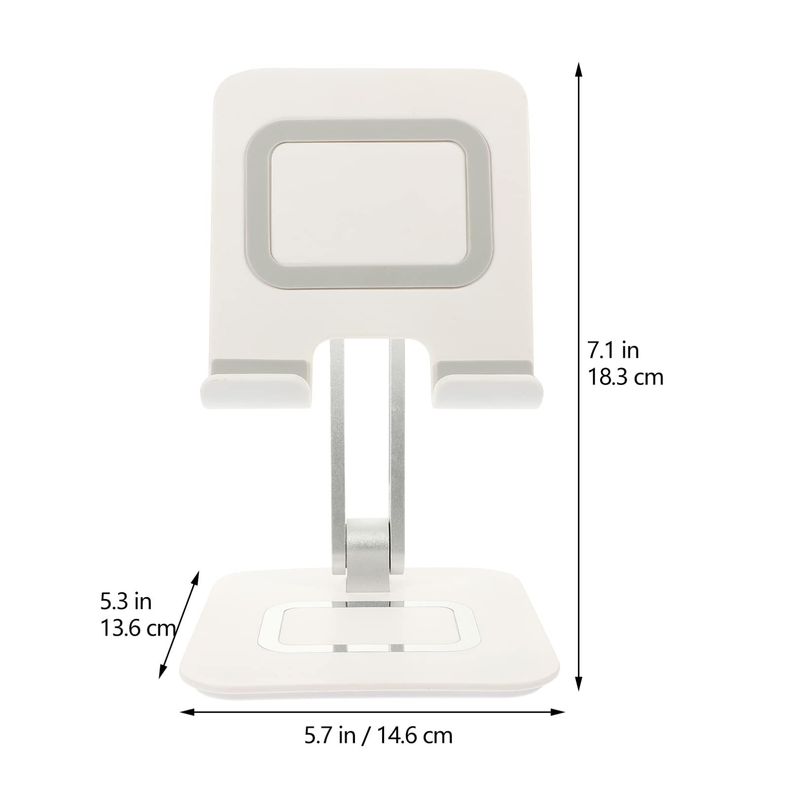 Gatuida Supporto in Metallo per Cellulare e Tablet Supporto Regolabile per Telefono da Tavolo Cuscinetto in Silicone per Stabilizzazione