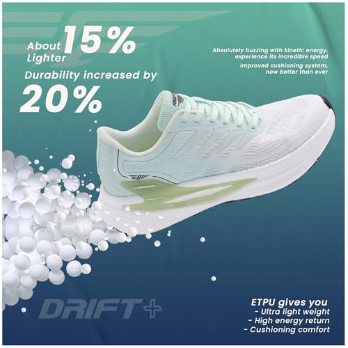 Image of Red Tape Men's Sneakers White Green Printing Round Toe Lace-Up
