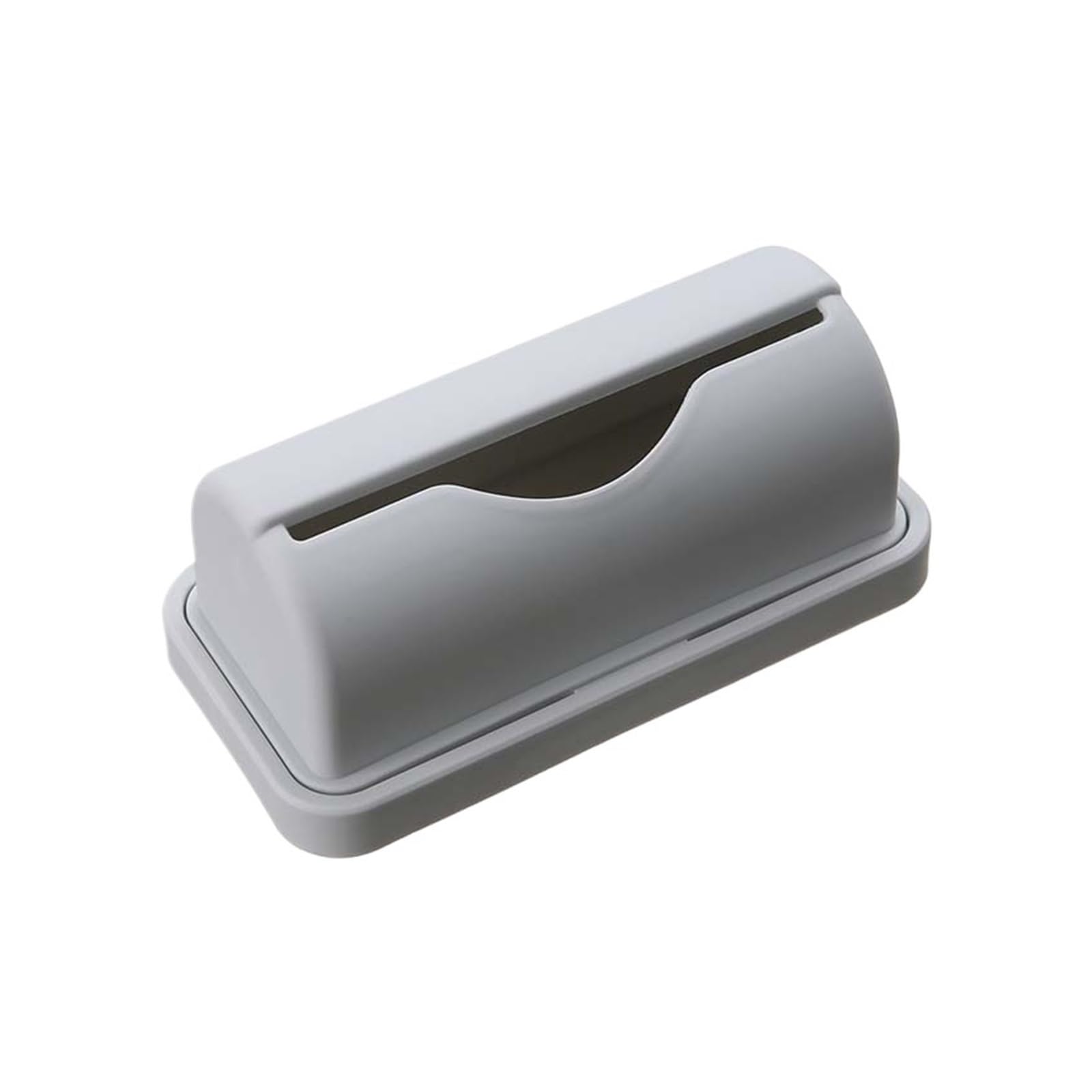 Caja de Almacenamiento Bolsas Basura, Organizador montadas en la Pared, Soporte for contenedor plástico for Cocina y baño, 5 uds(S-Grey)