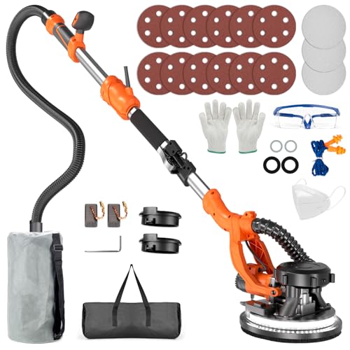 Protmex Ponceuse Girafe - 1000W Ponceuse Girafe Aspirante avec éclairage...