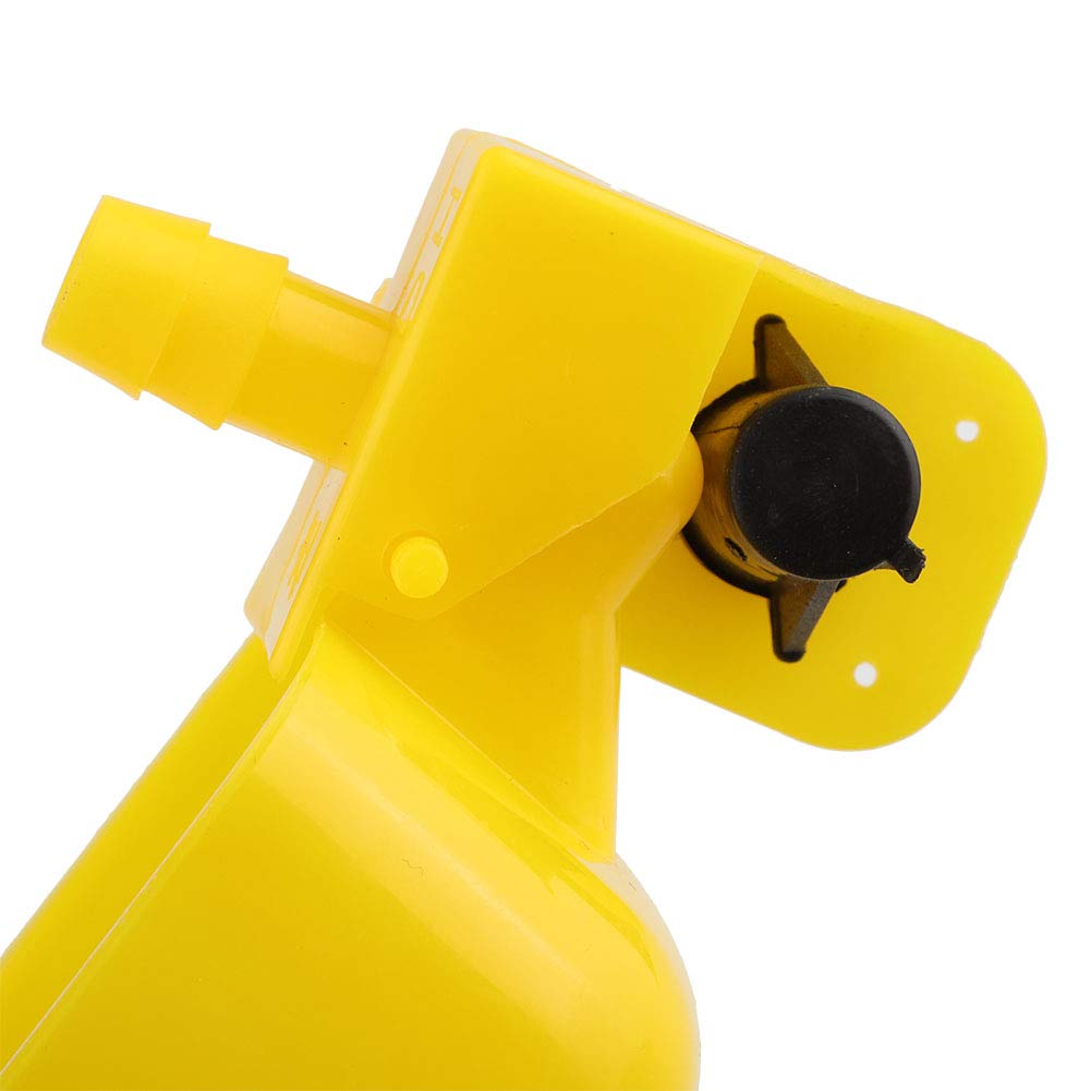 12 Piezas de Bebedero de Codorniz, Amarillo Pp Palomas Codornices Bebedero Alimentador Automático de Agua para Beber Taza Cuenco para Aves de Corral Sistema de Riego de Aves Herramientas Agrícolas
