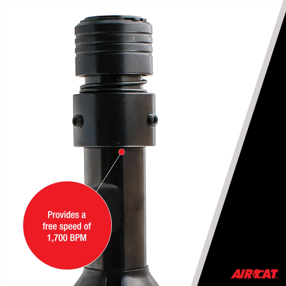 AIRCAT 5300-B-T: Super Duty 0.498-Inch Shank Air Hammer 1,700 BPM - Hammer