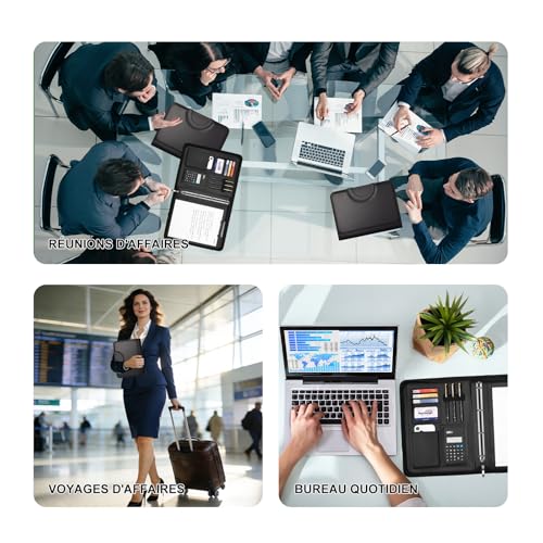 Padfolio A4 chic et trieur de documents pour cadres et professionnels - 4