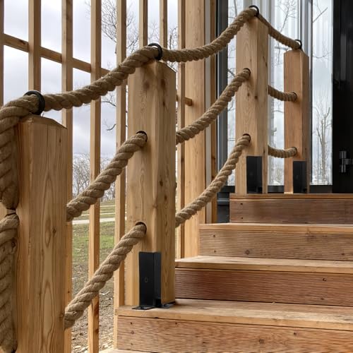 Supports de base pour poteaux en fer noir design demi-colonne pour pergola