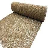 AK Trading CO. Jute Erosion Control, Soil Saver Mesh Blanket - 48' Wide x 75 Yard Roll (225 feet Long) - 900 Sq. Ft. Coverage