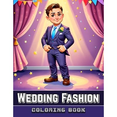 Wedding Fashion Coloring Book for Adults