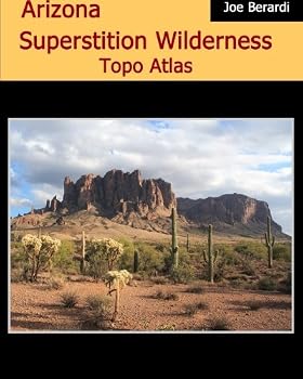Paperback Arizona Superstition Wilderness Topo Atlas Book