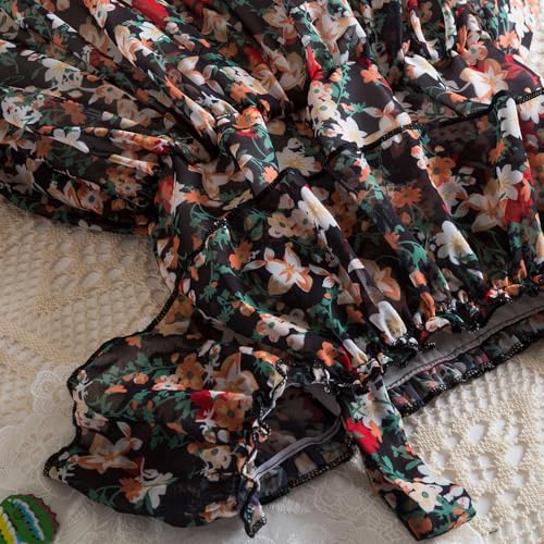 NNJXD Little Girl Floral Dress Casaul Summer Princess Toddler Baby Tutu Gown3