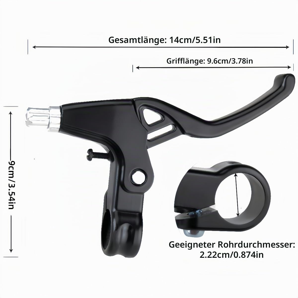 Fahrrad-Scheibenbremssatz, mechanischer Scheibenbremssattel, universelle Scheibenbremse vorne und hinten, Aluminium, mechanische Scheibenverschleißbremse