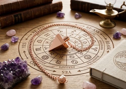 Image of 8 Facet Teardrop Copper Pendulum for Reiki Healing, Dowsing & Chakra Balancing - Divination & Meditation Tool for Energy Cleansing