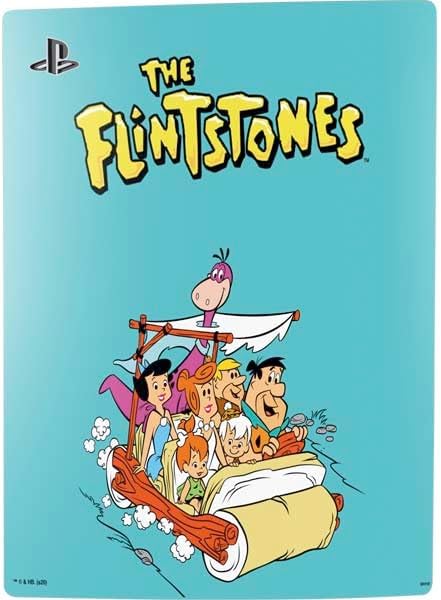 Skinit Decal Gaming Skin Compatible with PS5 Digital Edition Console - Officially Licensed The Flintstones and Rubbles Design