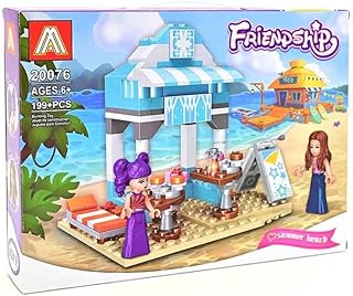 مجموعة مكعبات بناء مجمعة من سلسلة بست فريند للبنات من منير تويز، 199 قطعة