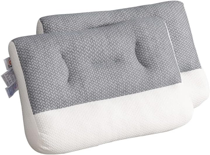 Almohada ergonómica, almohada ergonómica ajustable para dolor de cuello y hombros, almohada ortopédica de contorno ergonómico, almohada ergonómica