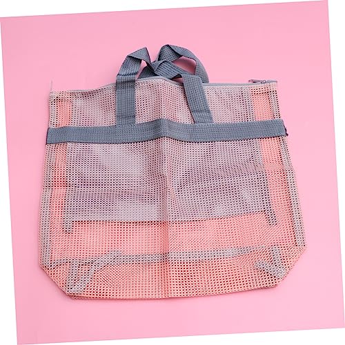 Didiseaon Large Capacity Portable Mesh Tote Bag for Travel and Washing Storage Zippered Pocket for Women Essentials for Beach Pool and Picnic3