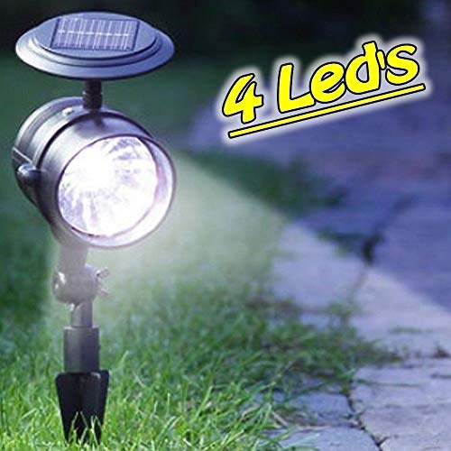 Luminária Solar para Jardim Spot 4 leds 4 peças CBRN13135