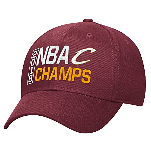adidas NBA Cleveland Cavaliers 2016 Champions Structured Flex Fit Cap, Small/Medium, Maroon
