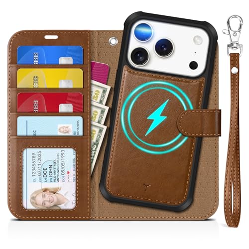 Protection RFID iPhone 17 Pro coque portefeuille amovible anti-piratage TUCCH