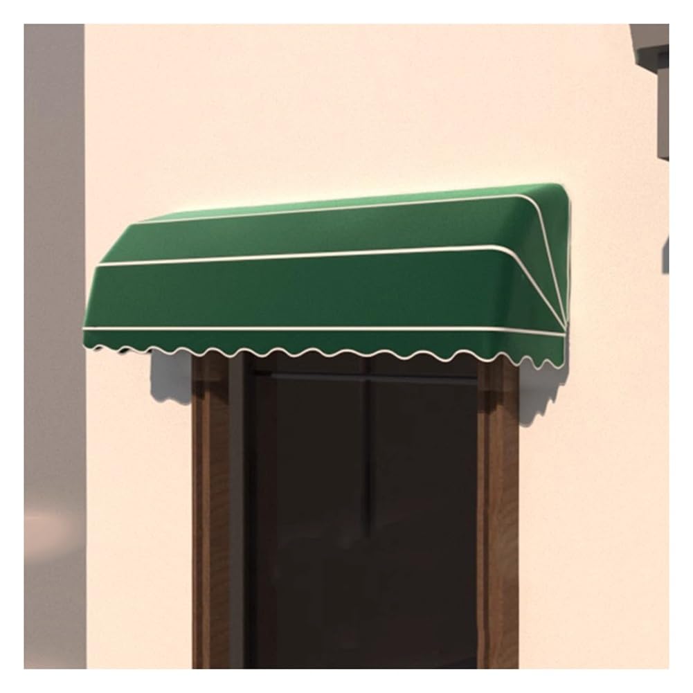 Pare-soleil télescopique auvent imperméable vert 130x45cm protection UV fenêtre