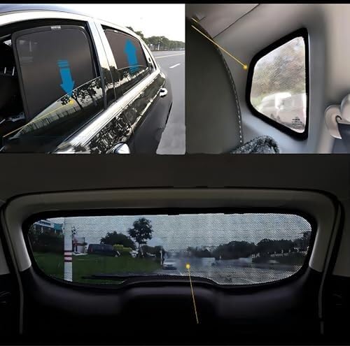 Tendine Tendine Parasole Per Bambini Per Per Touran 2016-2024, 6 Pezzi, Accessori Interni Per Finestrini Laterali 'auto Contro Abbagliamento E Raggi Solari