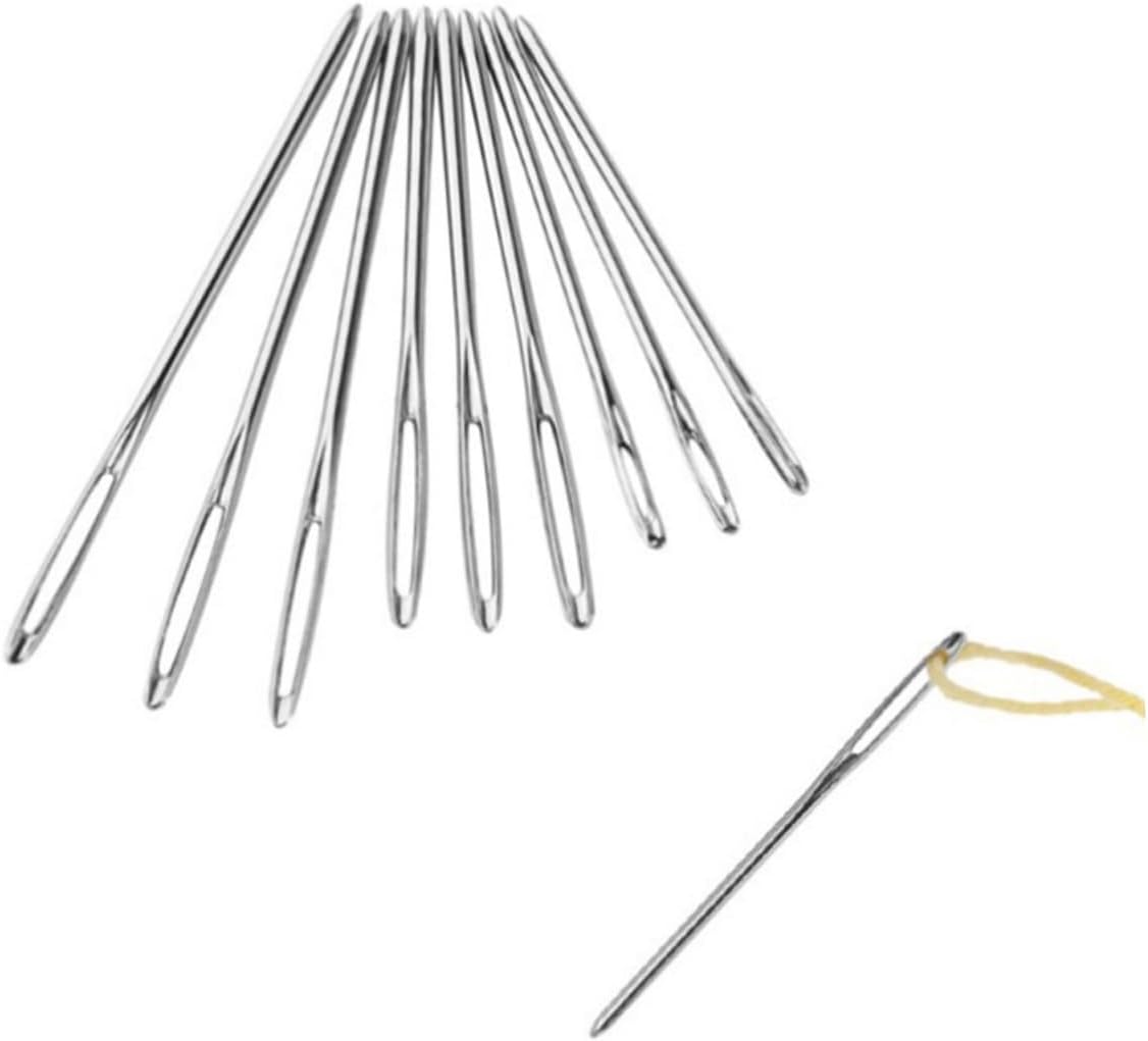 SEWOART 9pieces Blunt Needles for Knitting and Sewing Big Hole Needle Collection for Weaving Ends Cross and Decorative Stitching