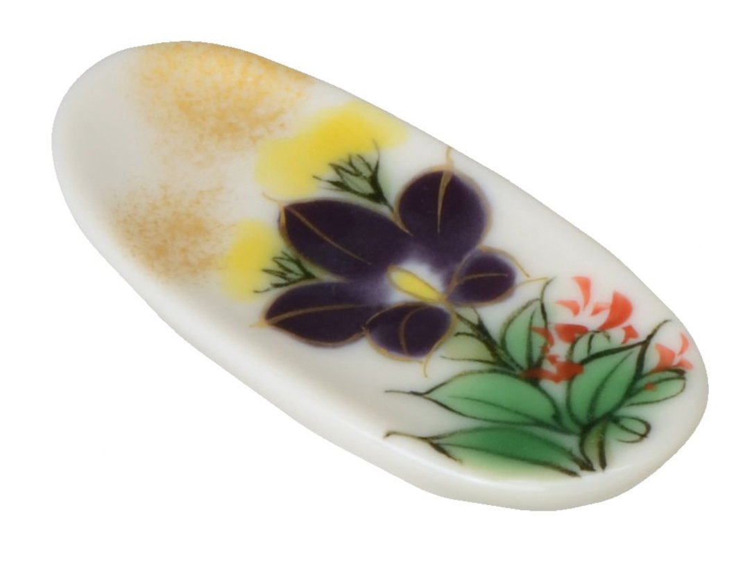 Amazon｜京焼 清水焼 陶あん 箸置 5個セット 花移ろい kta744