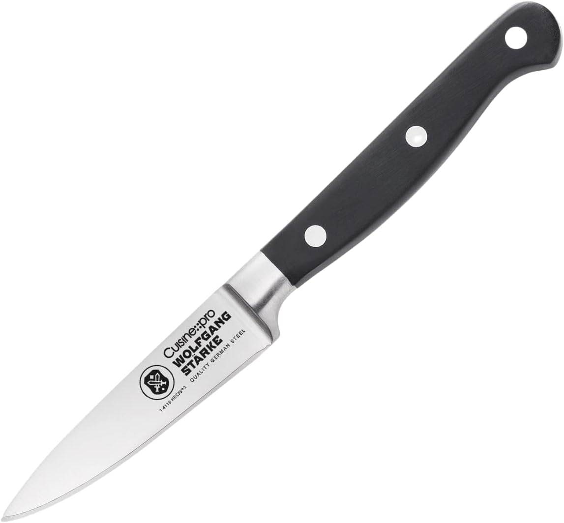 CUISINE::PRO® Wolfgang Starke 3.5 Inch Paring Knife - Professional German Premium Quality Stainless Steel Small Kitchen Knife