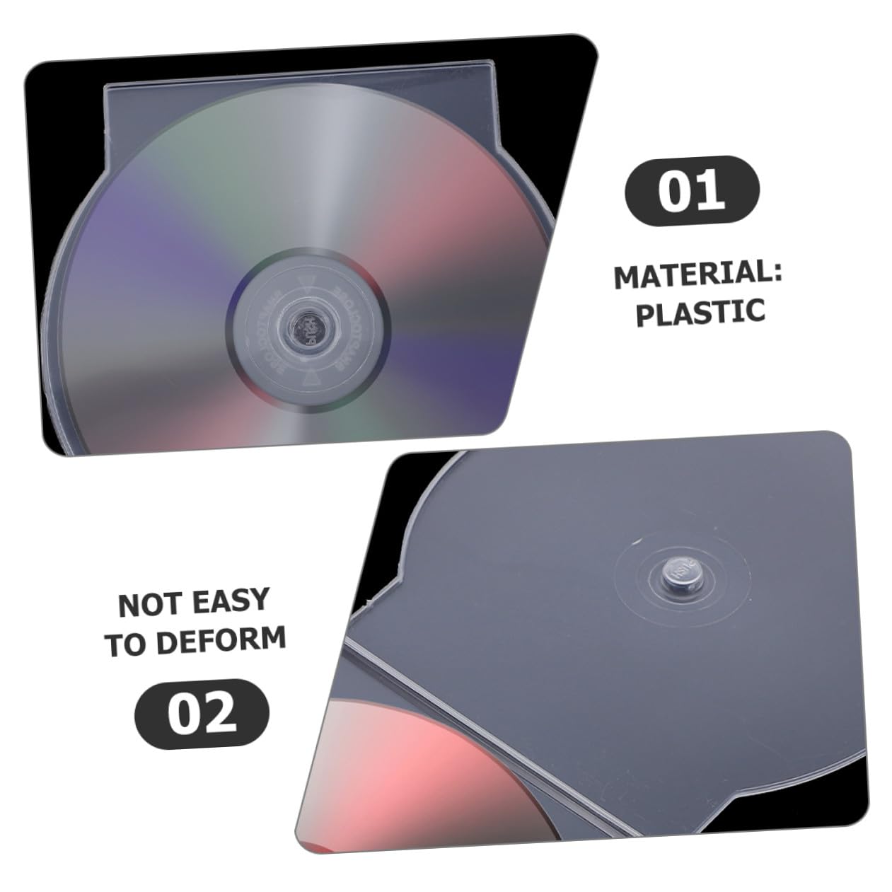 50 Pezzi Custodia per CD Singolo in Plastica Trasparente Porta CD e Dvd Custodie Standard Protezione da Graffi e Polvere Organizzazione Salvaspazio