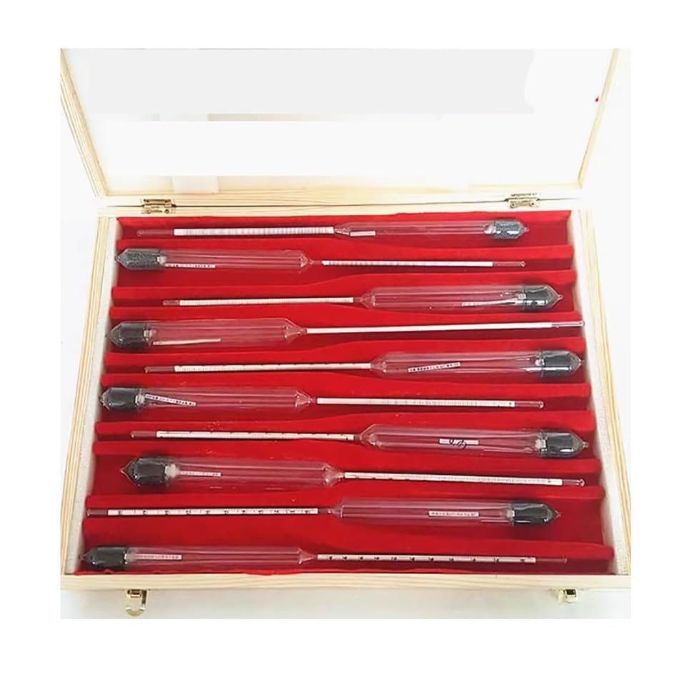 Precision Alcohol Meter 0.1% High Accuracy, 1/10PCS Alcohol Hydrometer for Home Brewing & Distilling, Density & Specific Gravity Measurement Instrument(40-50 1PCS)