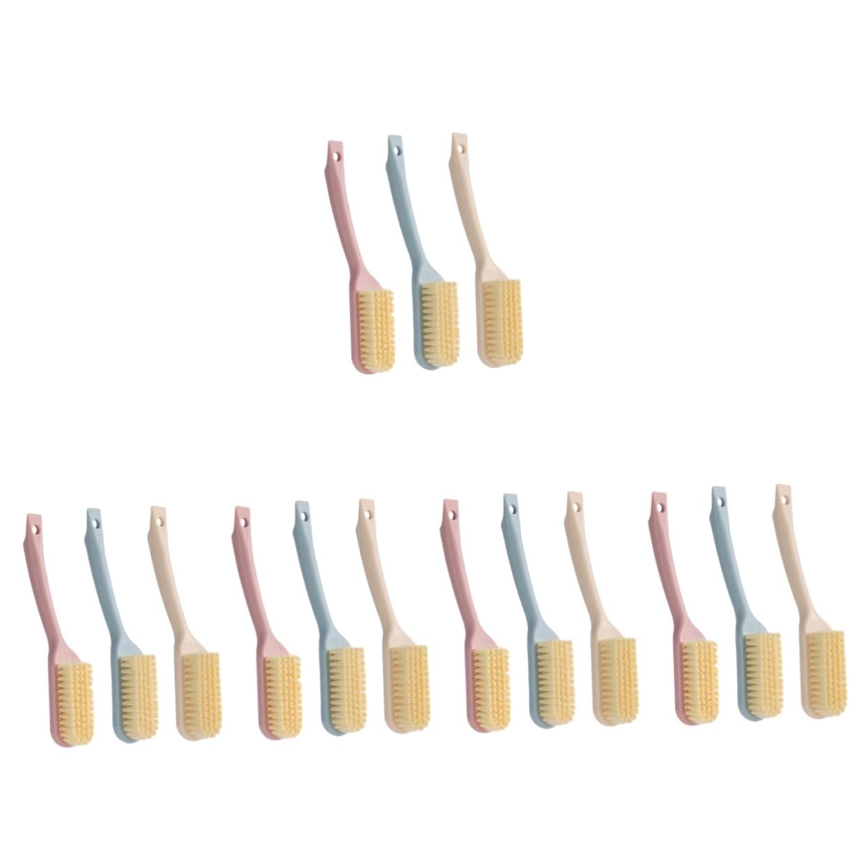 VALICLUD 15piezas Cepillos De Limpieza para Zapatillas De Cepillos Multifuncionales De Mango para Superficies Duras Diseño Ergonómico y