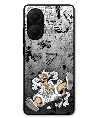 Image of Premium Anime 2 Case for Poco X7 Pro (Glossy Finish) Soft-Touch Metal TPU Back Cover, Shockproof, Designer, Aesthetic Mobile Phone Case