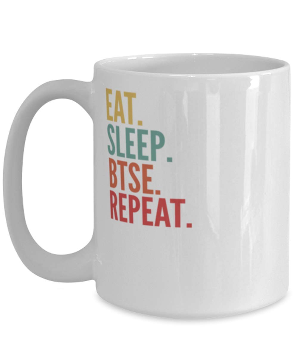 Btse Crypto, Eat Sleep Btse Repeat Mug 15oz, white