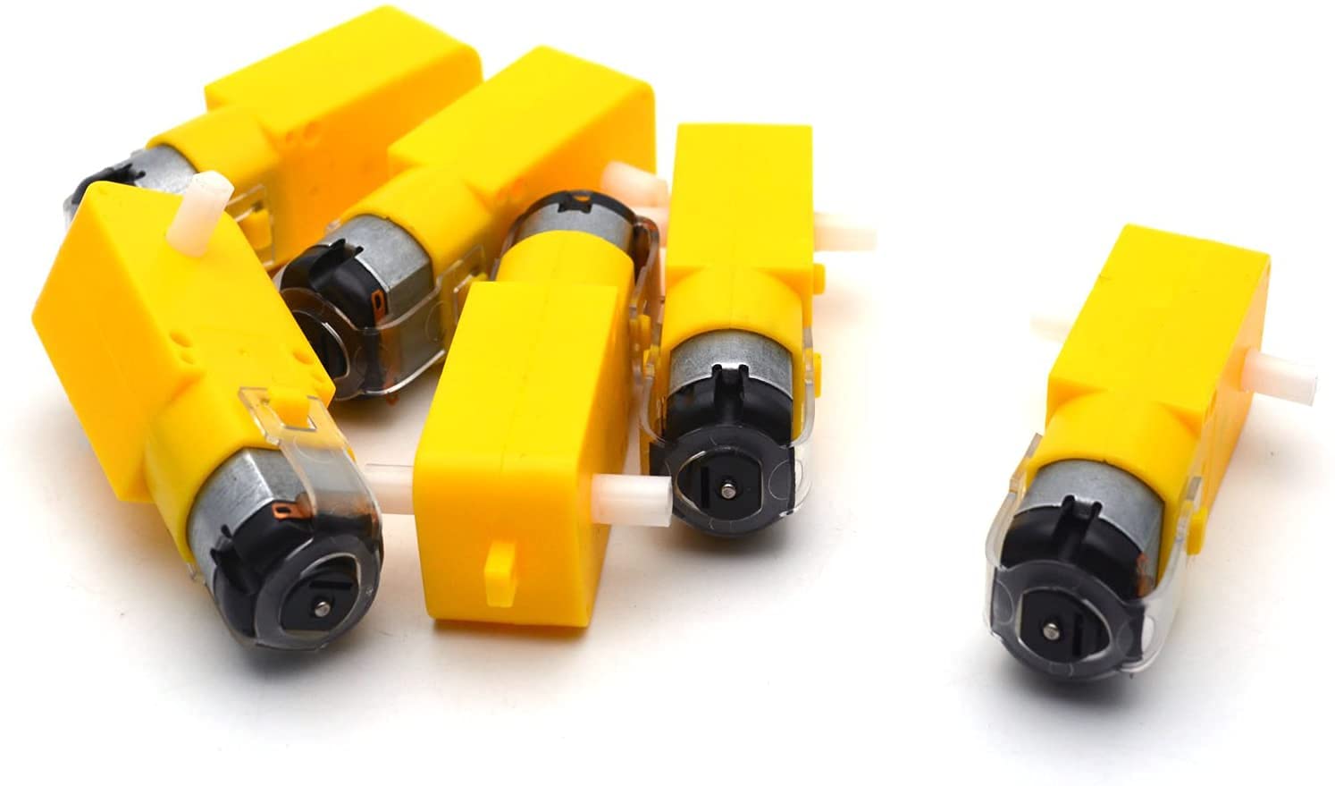 Scriptronics BO Motor TT Geared Motor for Smart Car Robot Yellow Dual Shaft for Car Chassis