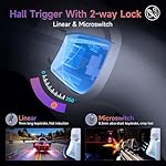 EasySMX X20 Wireless Gaming Controller with RGB Backlit, 2-Stage Hall Effect Stick, 1000Hz Polling Rate, 6-Axis Gyro on Multi-Platform, Mech Buttons- Compatible with PC/Switch/Steam/Android - Image 2