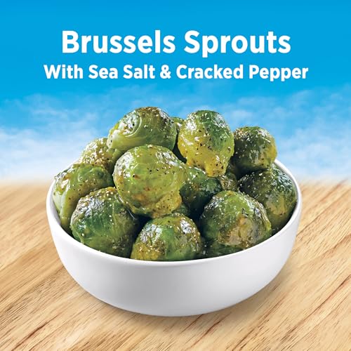 Birds Eye Steamfresh Sea Salt & Cracked Pepper Brussels Sprouts, Convenient Frozen Vegetable, 10 OZ Bag - Thumbnail 4