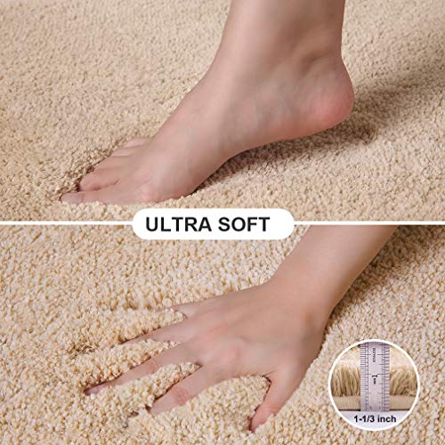 Badmat, badmat, ZARCKER, dik, ruig, zacht, zeer absorberend, machinewasbaar, badmatten voor badkamerdecor, bad, douche… - Image 6