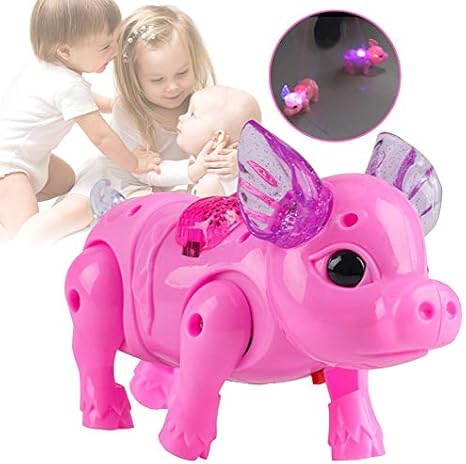 Amazon Co Jp Aylincool 電子ペット ミュージカル豚点滅ピギー玩具 音楽玩具 音のおもちゃ おもちゃ