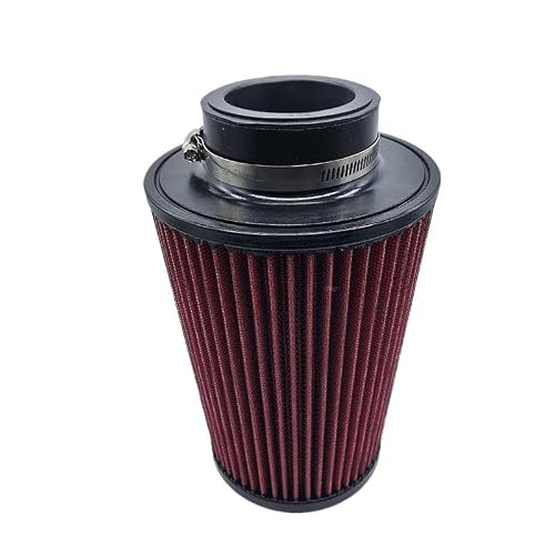 Image of GUOCHENJIE Car Mushroom Head Universal High Flow Intake Air Filter 102mm 89mm 76mm 3 3.5 4 Inch Cone Tapered Air filters(L Red 63.5mm kn logo)