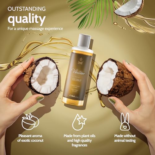 Vibratissimo “Coconut” - Exotic Massage Oil with Coconut, Love Oil, Erotic Oil, 100 ml - Image 5